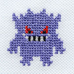 "The Gengar embroidery from the Pokémon Shirts clothing line."