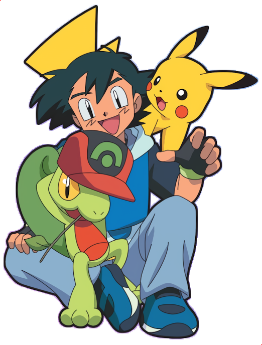 File:Ash And Treecko Series Art.png - Bulbagarden Archives