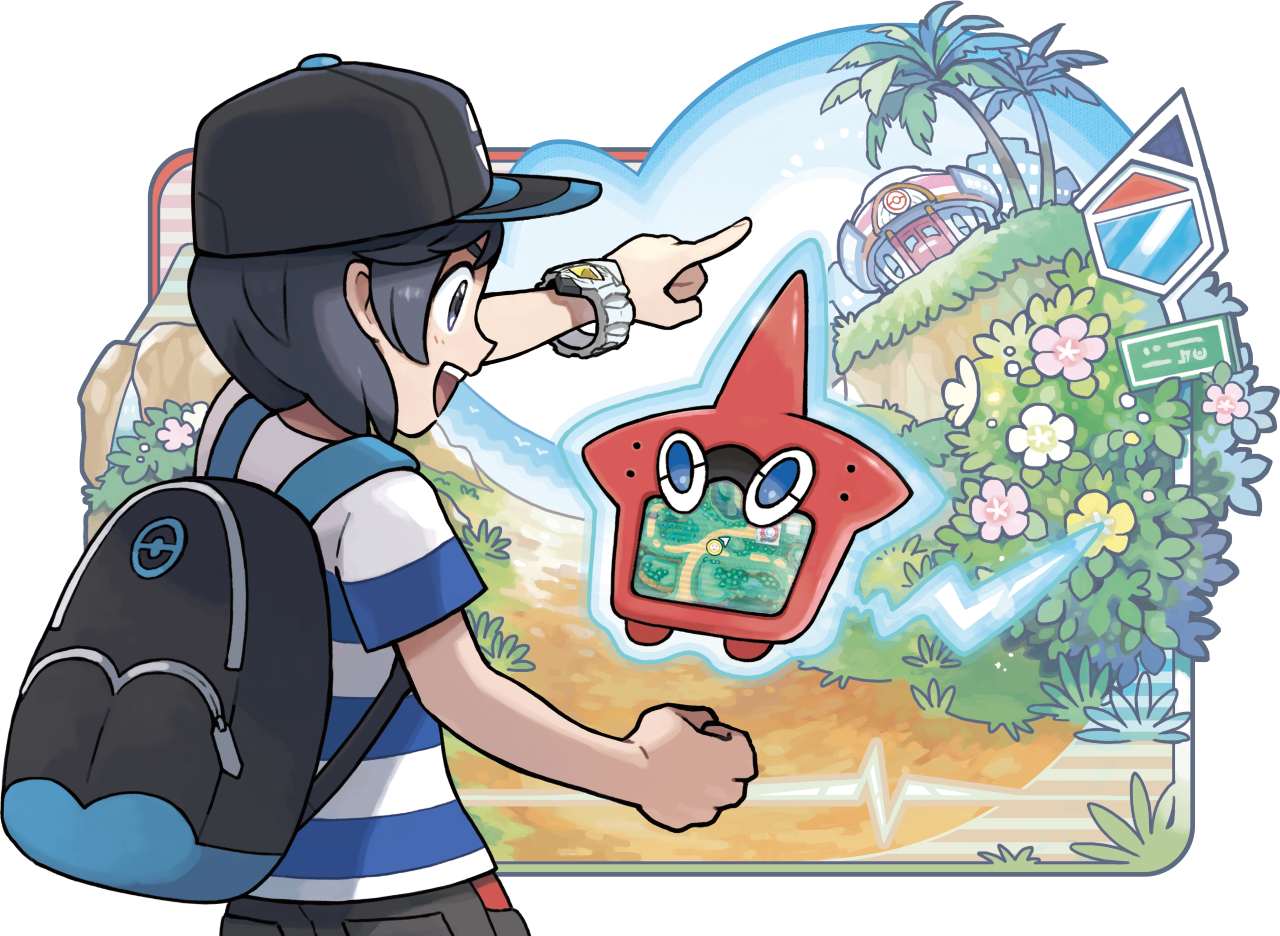 Filesun Moon Rotom Pokédex Artworkpng Bulbapedia The Community