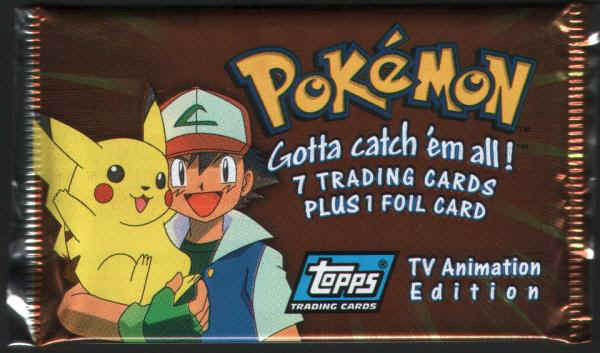 Pokemon Topps series 2-Ash Pikachu Booster Pack-nuevo & sealed-italiano 