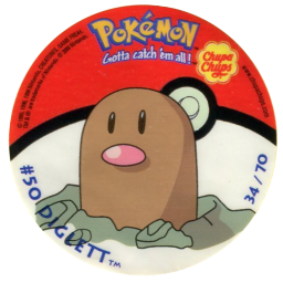 Pokémon Stickers series 1 Chupa Chups Diglett 34.png