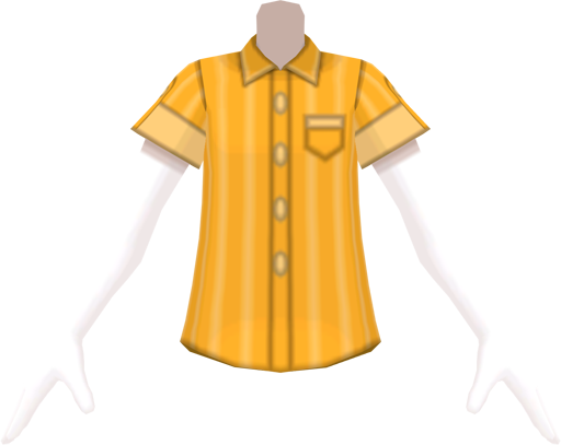 File:SM Pinstripe Collared Shirt Orange m.png
