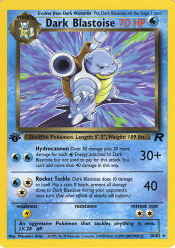 Dark Blastoise (Team Rocket 3) - Bulbapedia, the community