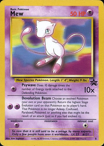 Mew (Wizards Promo 8) - Bulbapedia, the community-driven Pokémon