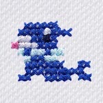 "The Popplio embroidery from the Pokémon Shirts clothing line."