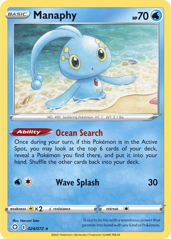 Manaphy, Wiki Pokédex