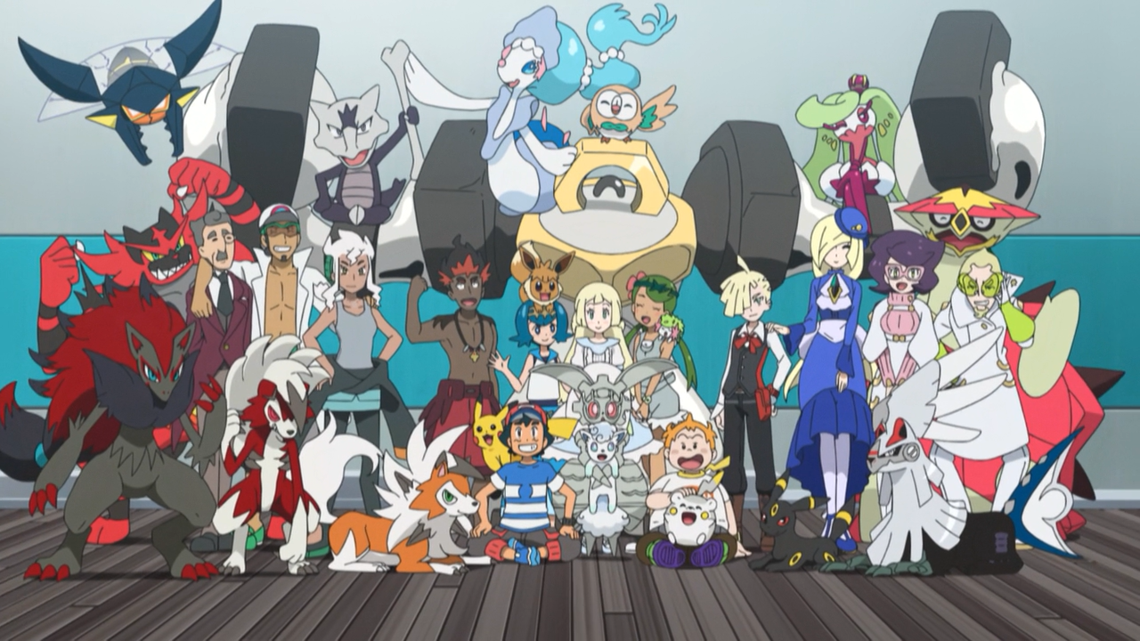 File:Sun And Moon Cast.png - Bulbapedia, The Community-driven Pokémon ...