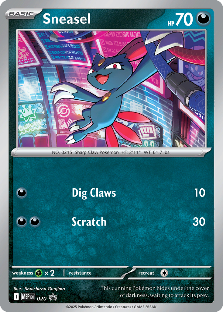 Sneasel (MEP Promo 20) - Bulbapedia, the community-driven Pokémon
