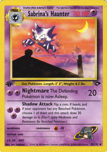Sabrina's Haunter (Gym Challenge 55) - Bulbapedia, the community-driven  Pokmon encyclopedia