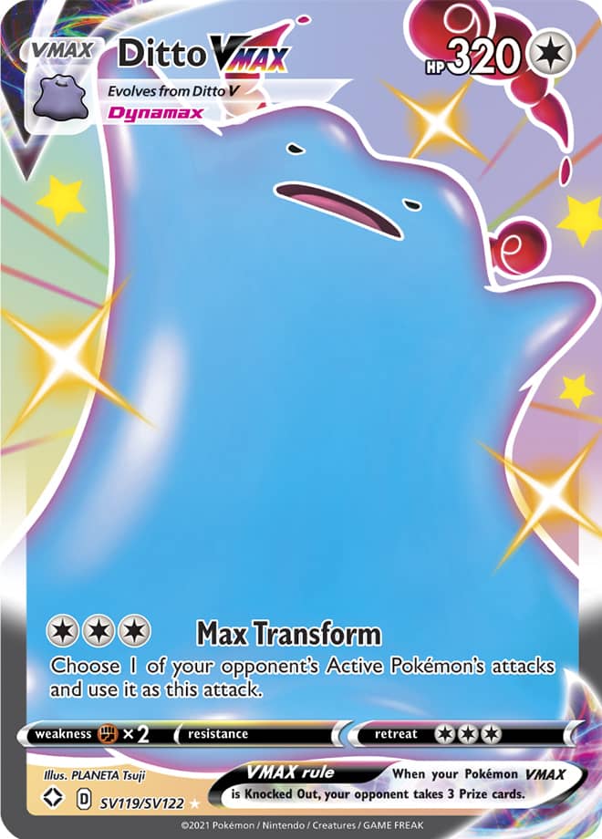 Ditto Vmax Shining Fates 51 Bulbapedia The Community Driven Pokemon Encyclopedia