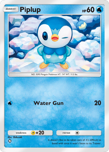 Piplup (Mega Shine 18) - Bulbapedia, the community-driven Pokémon