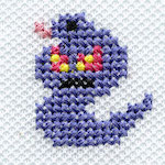 "The Arbok embroidery from the Pokémon Shirts clothing line."