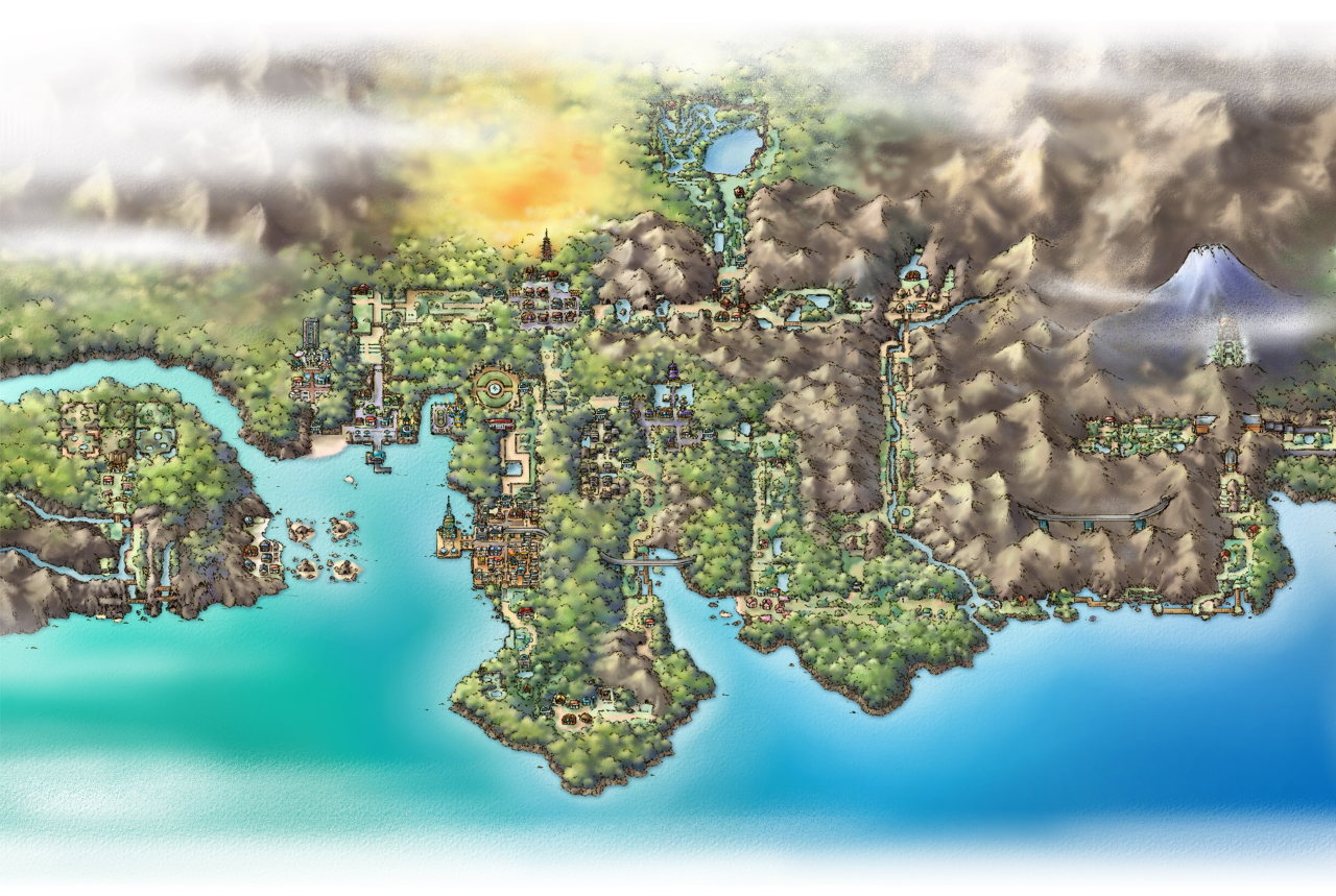 Pokemon Johto map. (SoulSilver]+[Pixelmon] 1.16.5 in Progress Minecraft Map