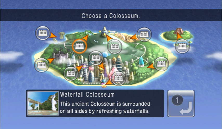 Pokétopia Waterfall Colosseum Map.png