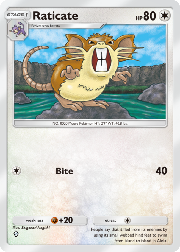Raticate (Genetic Apex 190) - Bulbapedia, the community-driven Pokémon ...