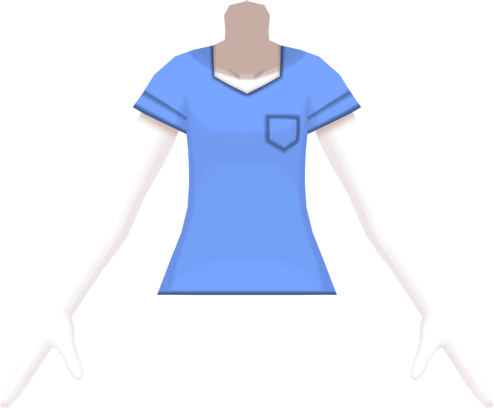 File:SM V-Neck Tee Blue f.png