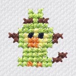"The Grookey embroidery from the Pokémon Shirts clothing line."
