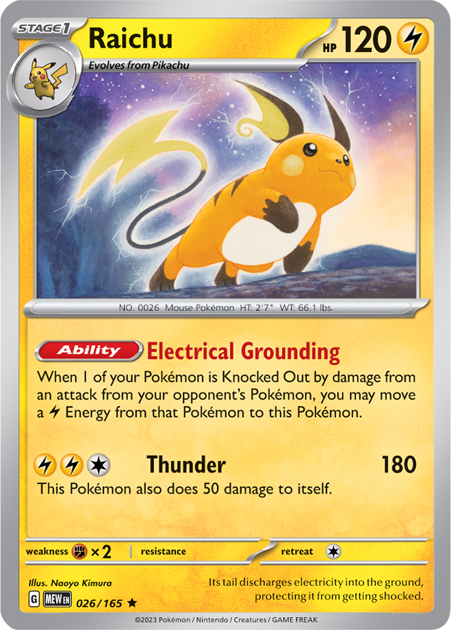 Raichu Bulbapedia the community driven Pokémon encyclopedia