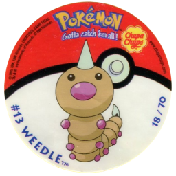 File:Pokémon Stickers series 1 Chupa Chups Weedle 18.png