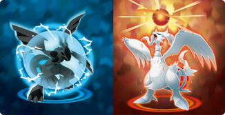 Pokémon on X: Along your adventure, you encounter two Legendary Pokémon:  Reshiram and Zekrom! But you only have one Poké Ball! 😨 Will you capture  the fiery Reshiram or the shocking Zekrom?