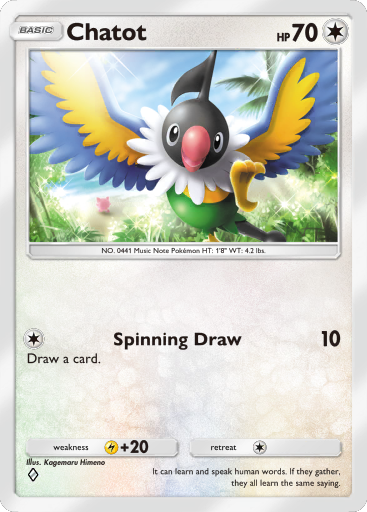 ☆chomotto☆ Chatot (Mega Shine 61) - Bulbapedia, the community-driven Pokémon