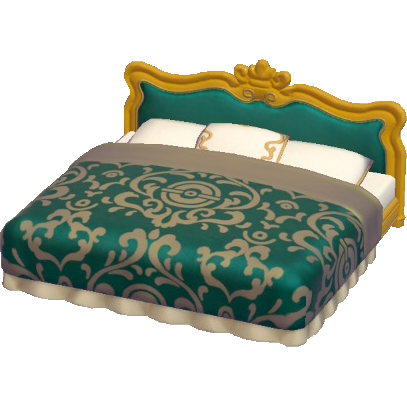 File:Antique bed Yellow 2 Pokopia Model.png