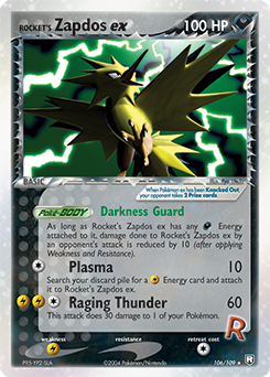 Rocket's Zapdos ex (EX Team Rocket Returns 106) - Bulbapedia, the  community-driven Pokémon encyclopedia