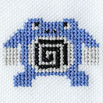 "The Poliwrath embroidery from the Pokémon Shirts clothing line."