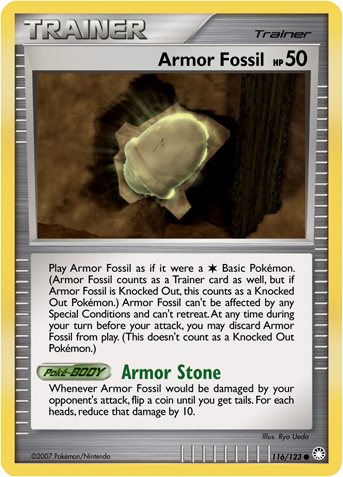 Armor Fossil (Mysterious Treasures 116) - Bulbapedia, the community-driven  Pokémon encyclopedia
