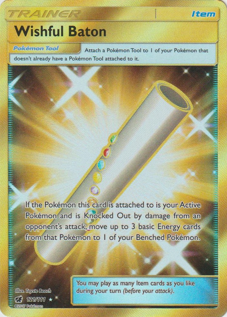 4x Wishful Baton Uncommon NM-Mint Pokemon SM03 128/147 Burning Shadows 