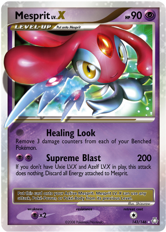 PrimetimePokemon's Blog: Pokemon Card of the Day: Mesprit Lv. X