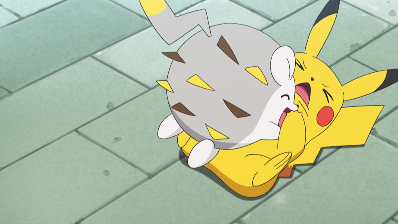 Sophocles Togedemaru and Ash Pikachu.png. 