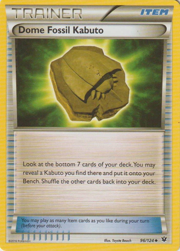 Dome Fossil Kabuto (Fates Collide 96) - Bulbapedia, the community-driven  Pokémon encyclopedia