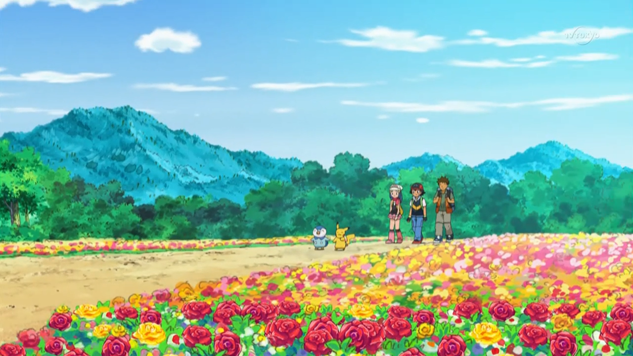 File:Sinnoh Route 205 anime.png - Bulbagarden Archives