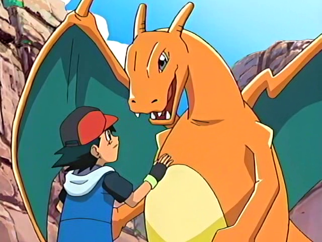 File:Ash and Charizard.png - Bulbagarden Archives