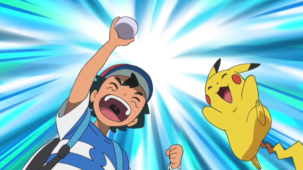 File:Ash catches a Pokemon.png - Bulbagarden Archives