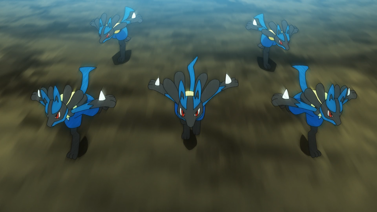 File:Ash Lucario Double Team.png - Bulbapedia, the community-driven ...