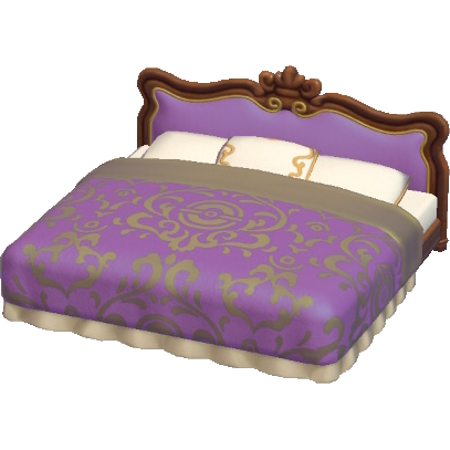 File:Antique bed Purple 1 Pokopia Model.png