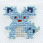 "The Nidorina embroidery from the Pokémon Shirts clothing line."