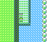 Route 24 in Pokémon Yellow (GBC)