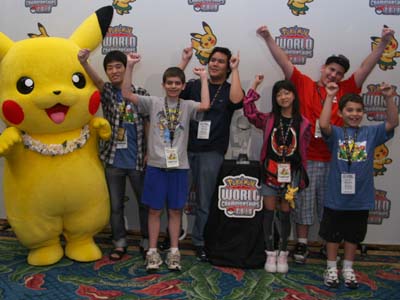 The champions of the 2010 Trading Card Game Worlds.