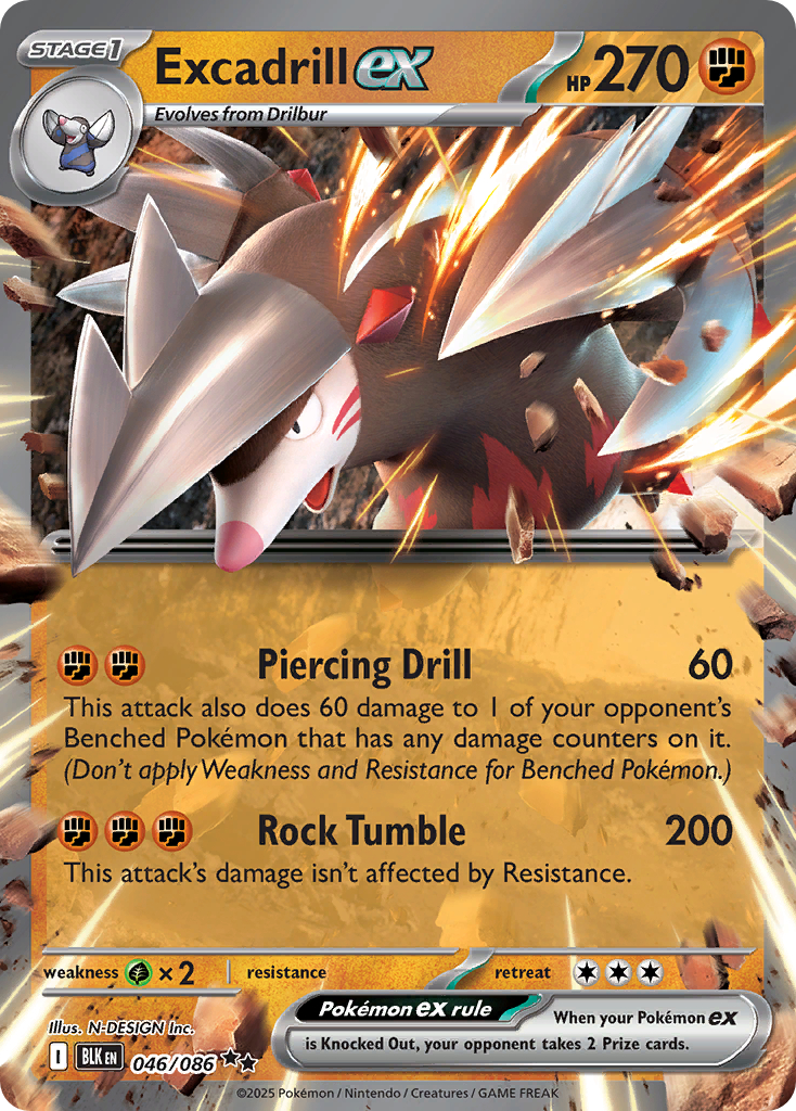 Excadrill ex (Black Bolt 46) - Bulbapedia, the community-driven