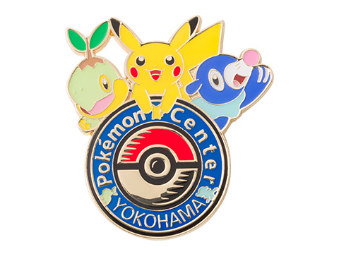 File:Pokémon Center Yokohama reopening logo pin.jpg