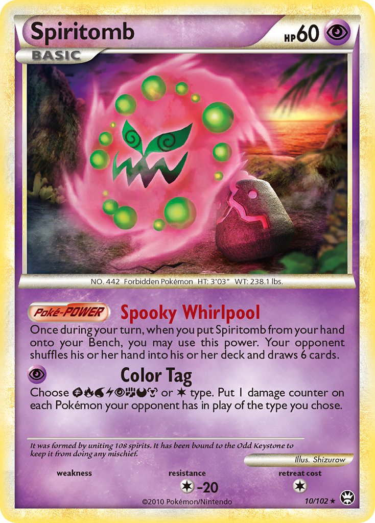 Pokémon TCG Spiritomb HS-Triumphant 10/102 Holo Holo Rare