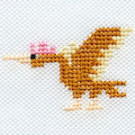 "The Fearow embroidery from the Pokémon Shirts clothing line."