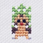 "The Chespin embroidery from the Pokémon Shirts clothing line."