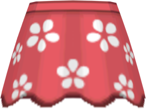 File:SM Flower-Print Flared Skirt Red f.png