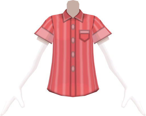 File:SM Pinstripe Collared Shirt Red m.png