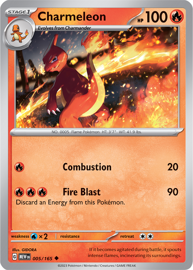 Charmeleon (151 5) - Bulbapedia, The Community-driven Pokémon Encyclopedia