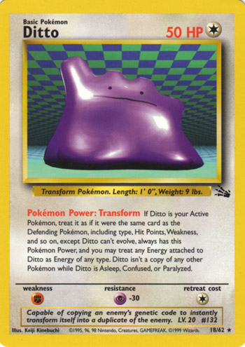 Ditto · Fossil (FO) #3 ‹ PkmnCards